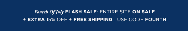 Flash Sale: Entire Site on Sale + EXTRA 15% Off + Free Shipping